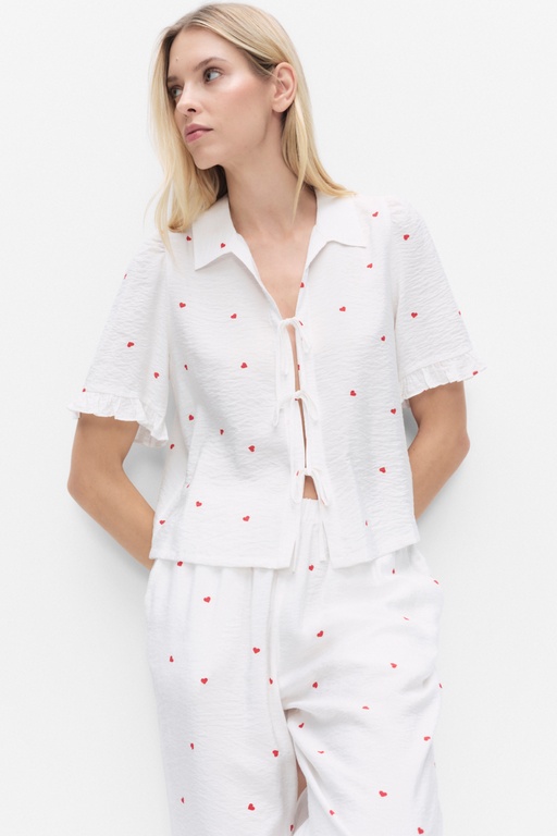 Shelby pyjamas shirt Shelby pyjamas shirt HEART PRINT