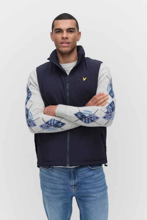 Padded puffer gillet Padded puffer gillet DARK NAVY