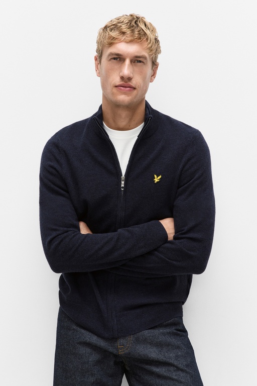 Lambswool cardigan DARK NAVY MARL