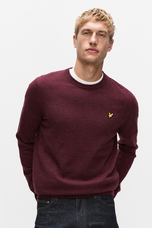 Lambswool jumper BEETROOT MARL