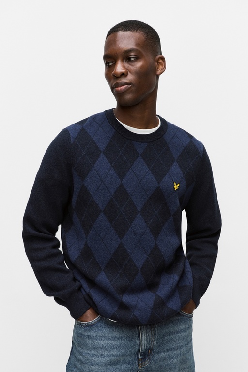 Argyle jumper Argyle jumper NAVY MARL