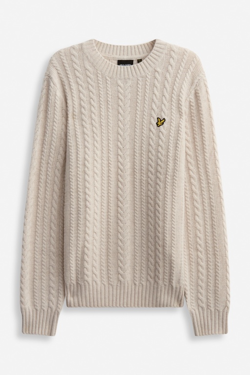 Cable knit jumper PUTTY MARL