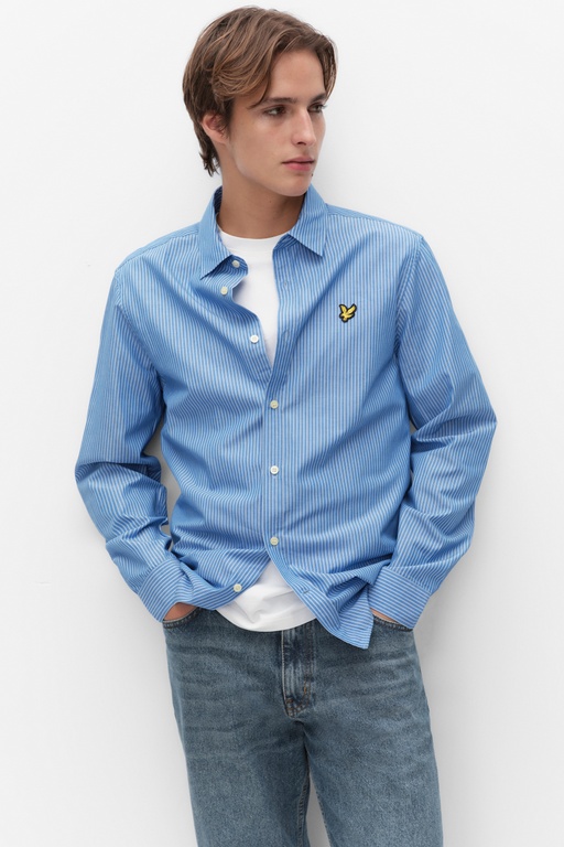 Twin stripe shirt LUCIDBLUEWHITE