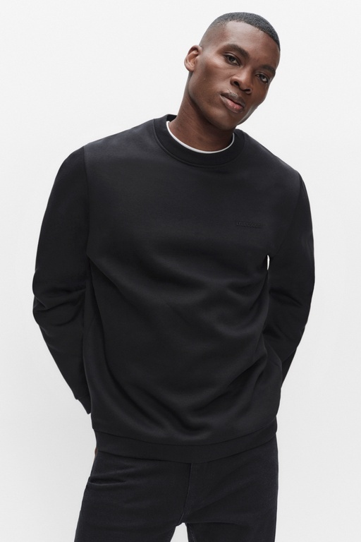 Logo cneck jumper JET BLACK