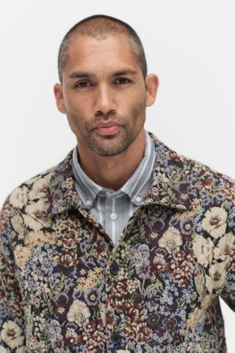 Hugh jacquard over Hugh jacquard over