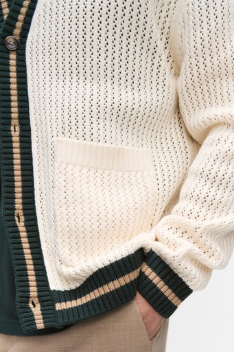 Lace knit cardigan