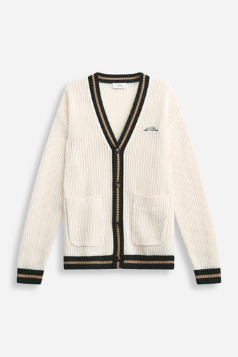 Lace knit cardigan