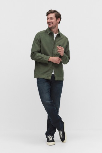 Paneled overshirt
