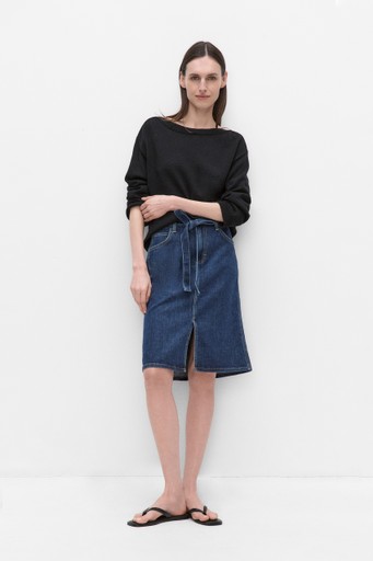 Midi skirt with bow