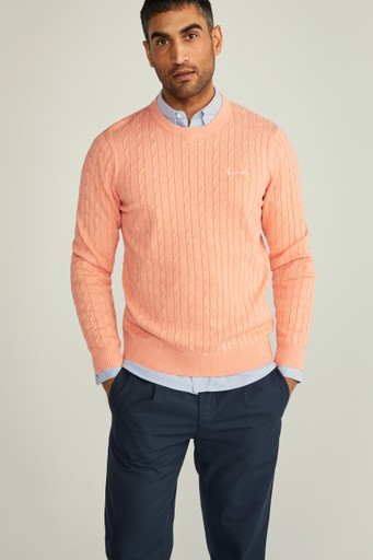 Dave cable crew neck