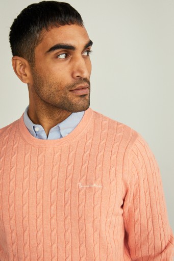 Dave cable crew neck