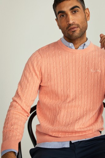 Dave cable crew neck