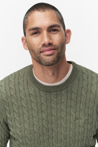 Dave cable crew neck