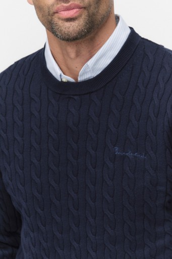 Dave cable crew neck