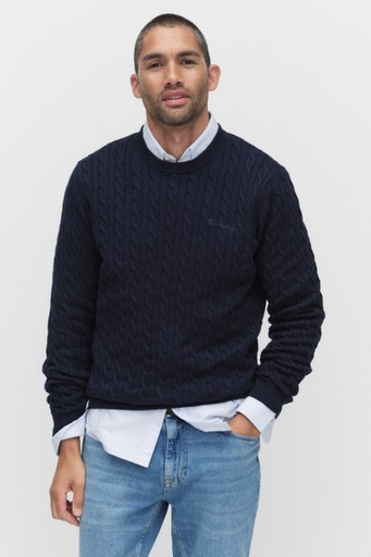 Dave cable crew neck