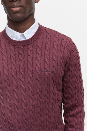 Dave cable crew neck