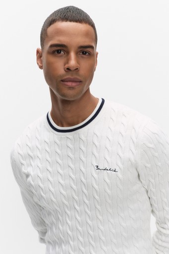 Dave cable crew neck