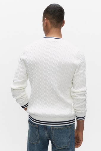 Dave cable crew neck