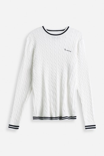 Dave cable crew neck