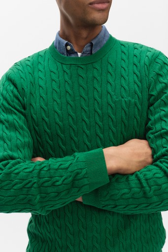 Dave cable crew neck