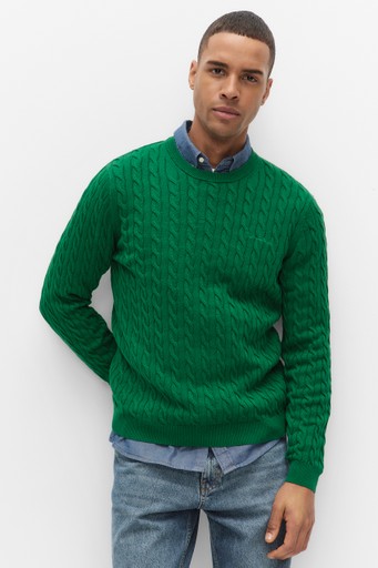 Dave cable crew neck