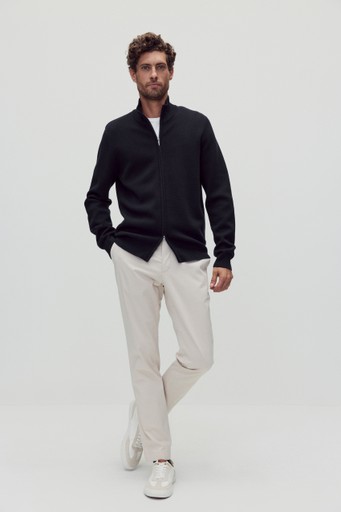 Roman zip cardigan