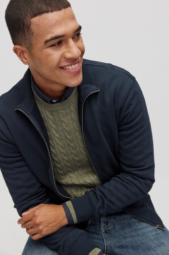 August zip cardigan