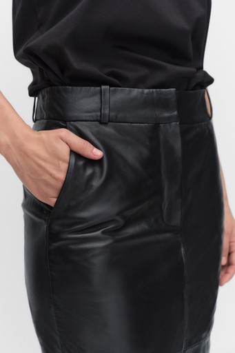 Letho leather skirt