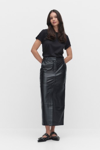 Letho leather skirt