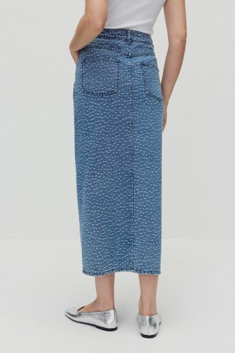 Angola denim skirt