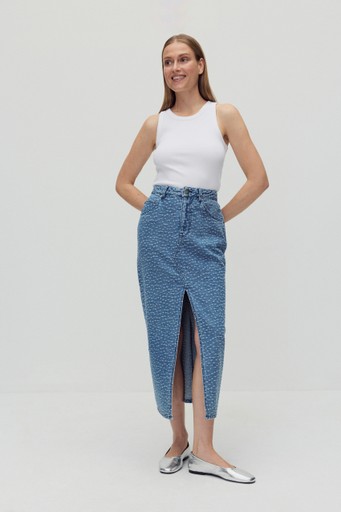 Angola denim skirt