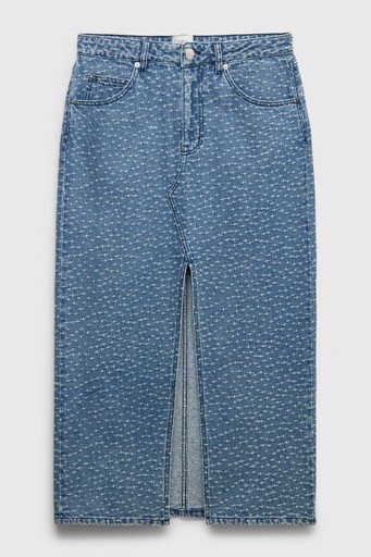 Angola denim skirt