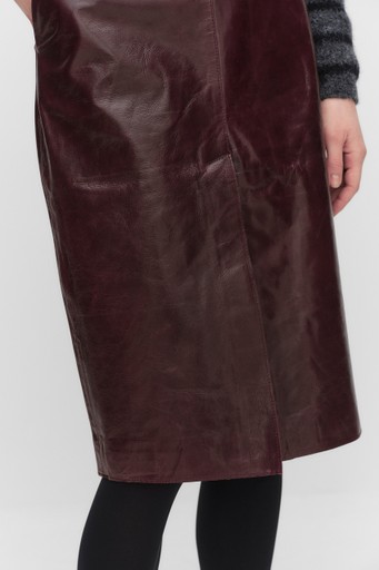 Queens leather skirt