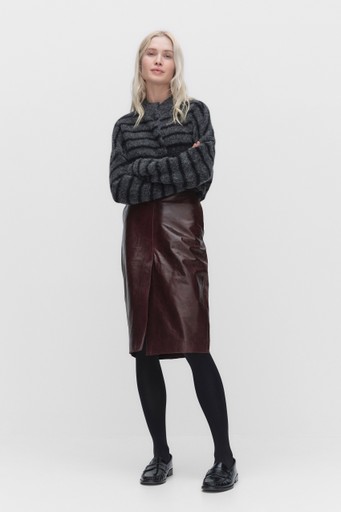 Queens leather skirt