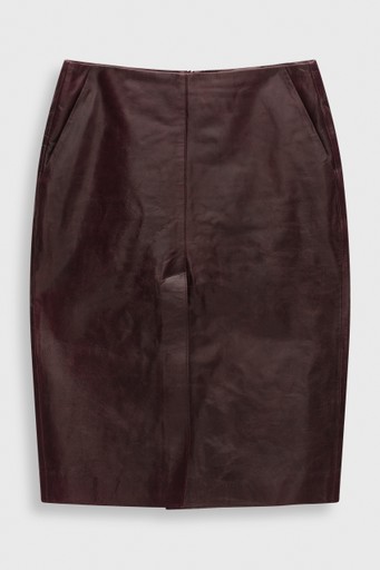 Queens leather skirt