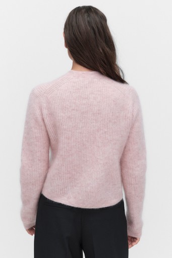 Andrea rib ls cardig