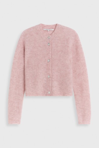 Andrea rib ls cardig