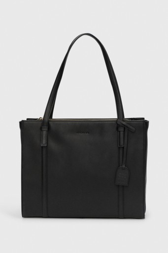 Signature leather tote