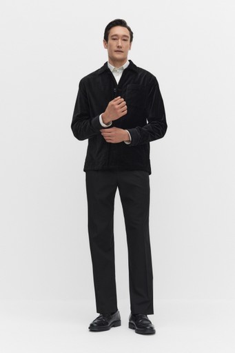 Arran velvet overshirt