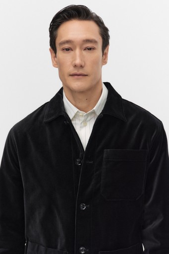 Arran velvet overshirt