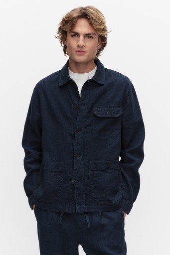 Noah linen shirt jacket