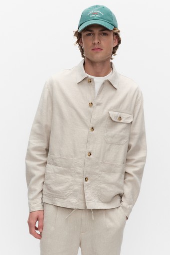 Noah linen shirt jacket