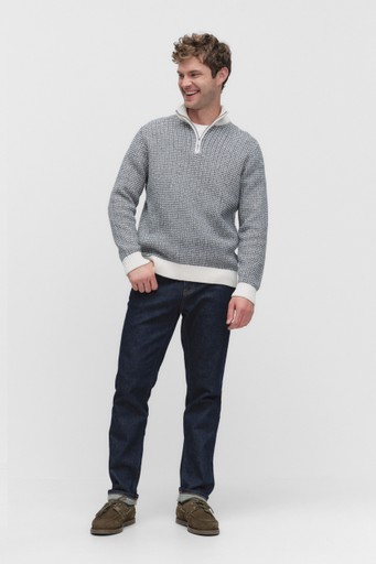 Tor jacquard halfzip