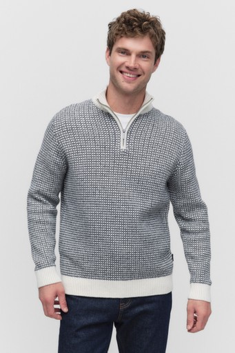 Tor jacquard halfzip