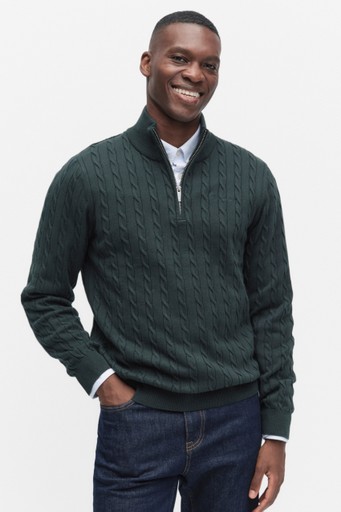 Jim cableknit halfzip