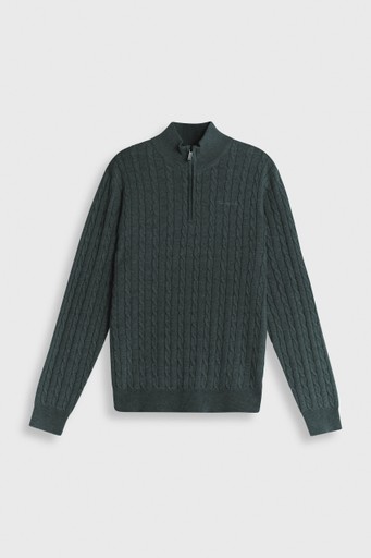 Jim cableknit halfzip