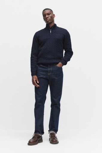 Jim cableknit halfzip