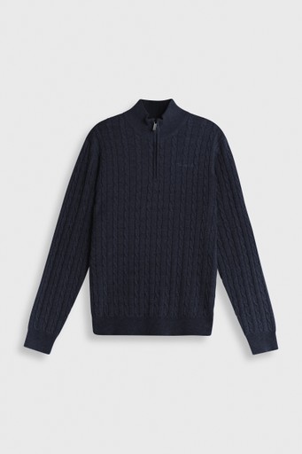 Jim cableknit halfzip