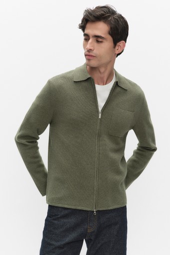 Wallace zip cardigan