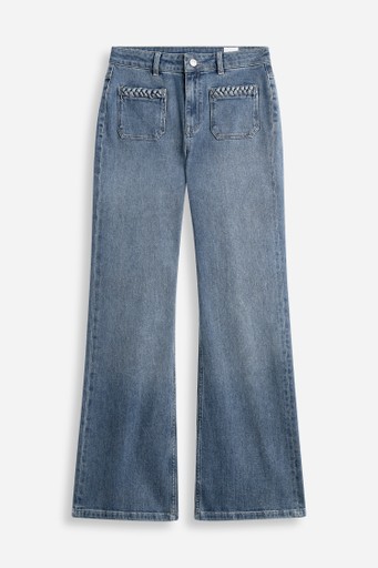 Lulu braid denim trousers